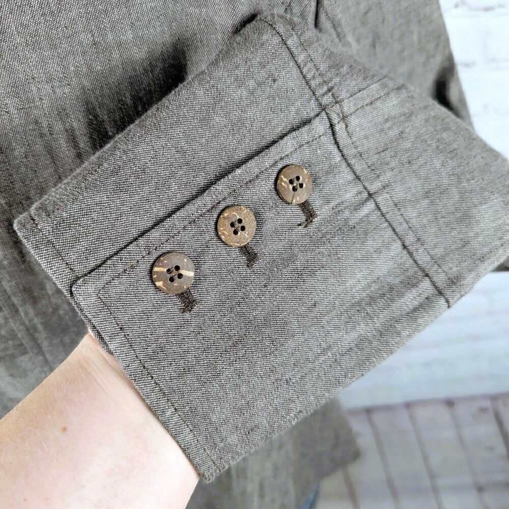 LIKE NEW Lane Bryant Brown Buttoned Blazer 18 - Picture 6 of 8